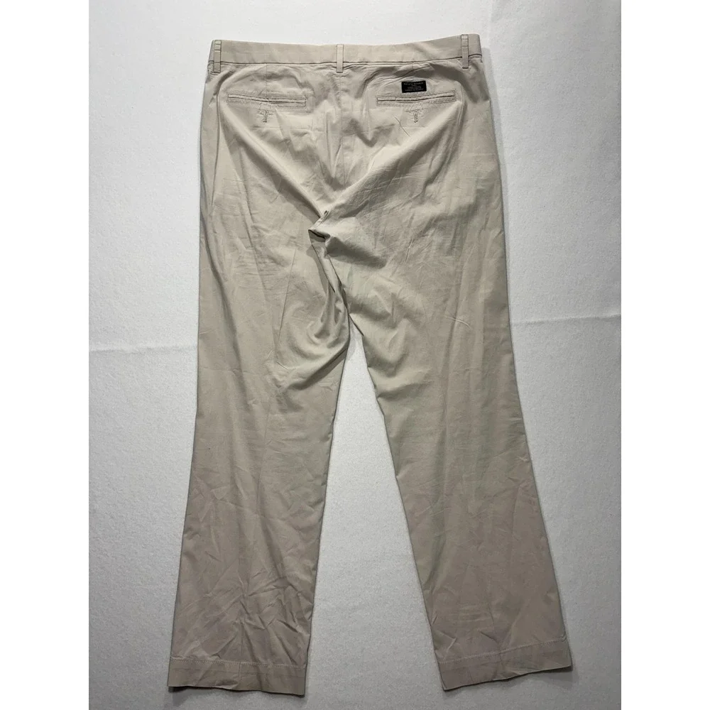 Banana Republic Chino Pants Mens 36x32 Beige Straight Leg Stretch Casual Work